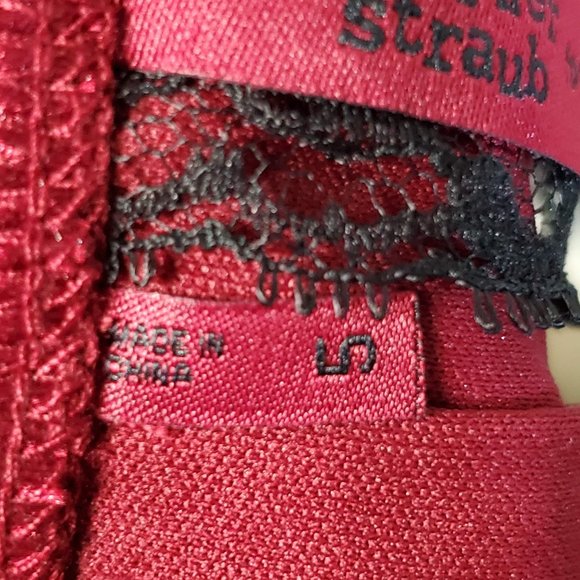 Christopher Straub for Maurice's Ruby Red One Shoulder Cocktail Holiday,… - Picture 7 of 8